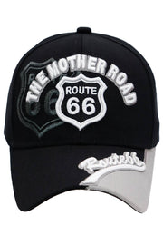 Route 66 The Mother Road Arc Logo Acrylic Baseball Cap