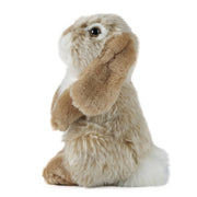 Living Nature Brown Sitting Lop Eared Rabbit Plush Stuffed Animal Toy