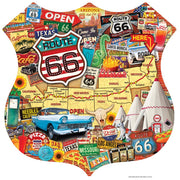 Route 66 1000 Piece Shaped Jigsaw Puzzle