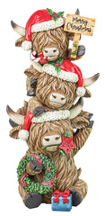Festive Christmas Highland Cow Stacker