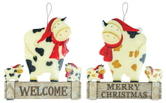 BESSIE AND BUBBA WELCOME HANGER 2 AST