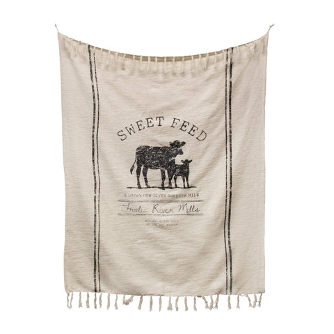 Sweet Feed Farmhouse Throw