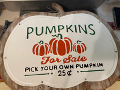 Pumpkin Sign