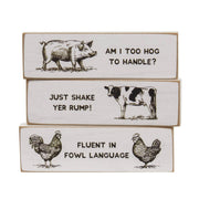 Too Hog To Handle Thin Mini Block - 3 Asstd.