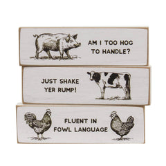 Too Hog To Handle Thin Mini Block - 3 Asstd.