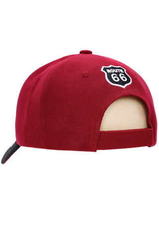 Route 66 The Mother Road Arc Logo Acrylic Baseball Cap