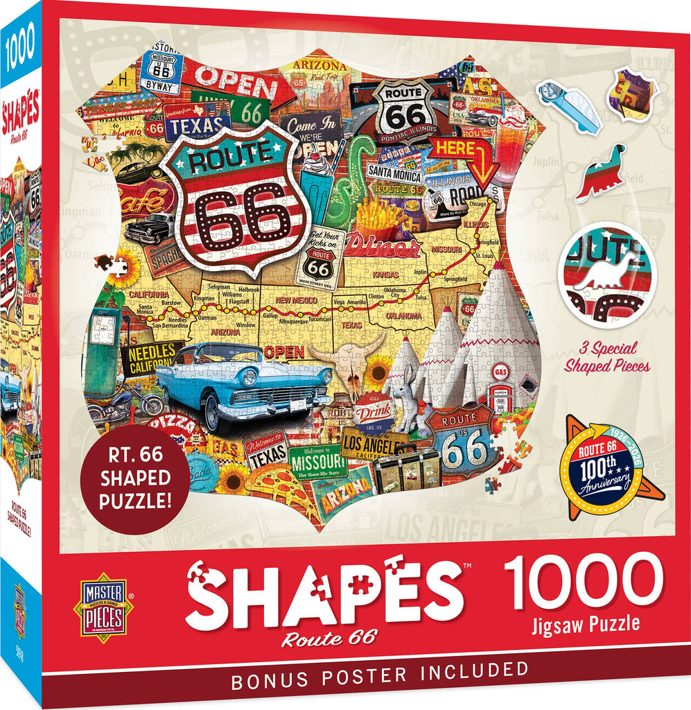 AA010_Route 66 1000 Piece Shaped Jigsaw Puzzle – Parkhurst Pumpkin