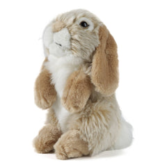 Living Nature Brown Sitting Lop Eared Rabbit Plush Stuffed Animal Toy