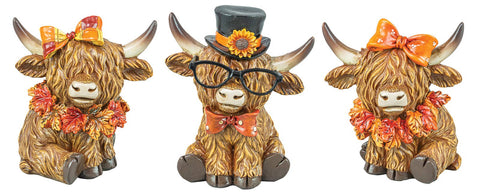 HARVEST HIGHLAND COW TABLETOP