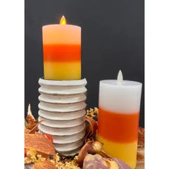 Candy CornFlame LED Light 3x6 inch