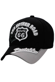 Route 66 The Mother Road Arc Logo Acrylic Baseball Cap