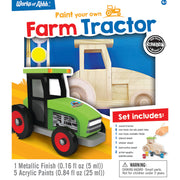 Farm Tractor Wood Paint Set