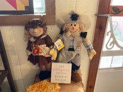 Boy/Girl Plaid ScareCrow
