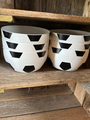 Large Soccer themed bowls