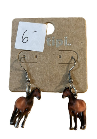 Western Horse Dangle Earrings