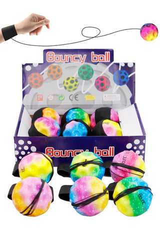 Rainbow Meteorite Bouncy Return Gravity Ball