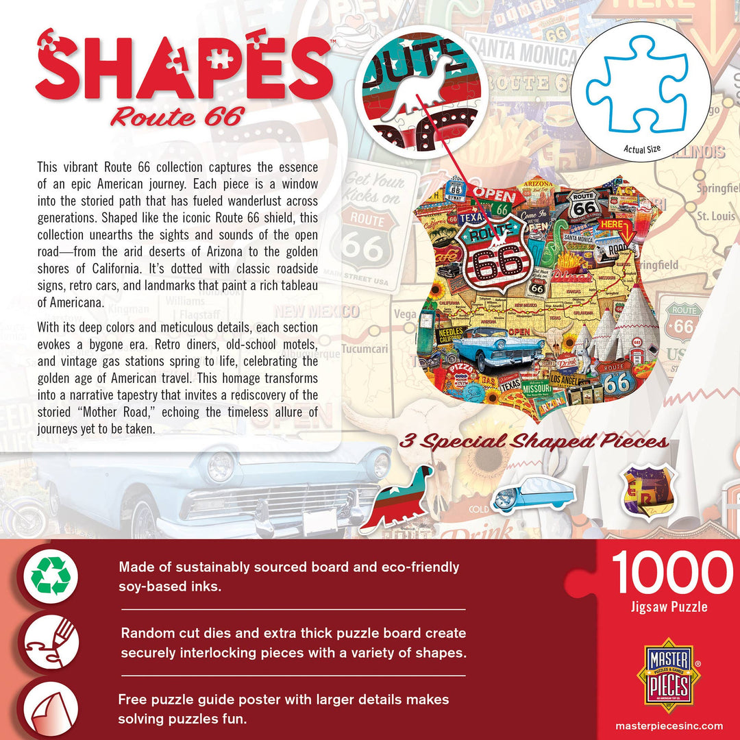 AA010_Route 66 1000 Piece Shaped Jigsaw Puzzle – Parkhurst Pumpkin