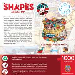 Route 66 1000 Piece Shaped Jigsaw Puzzle
