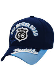 Route 66 The Mother Road Arc Logo Acrylic Baseball Cap