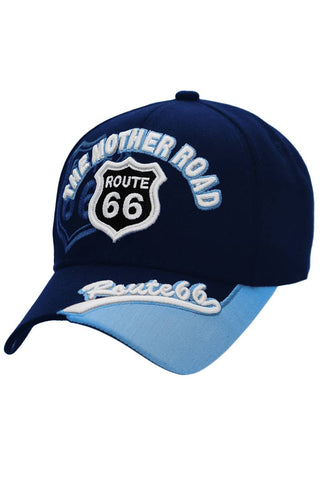 Route 66 The Mother Road Arc Logo Acrylic Baseball Cap