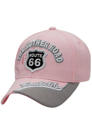 Route 66 The Mother Road Arc Logo Acrylic Baseball Cap