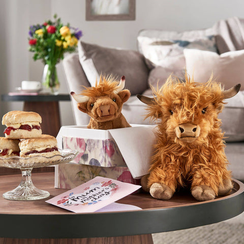 Living Nature Highland Cow Large with plush Stuffed Animal Toy