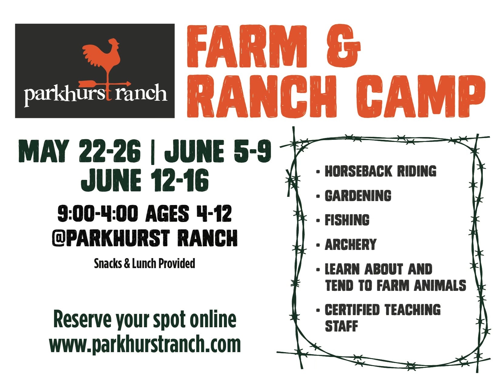 2024 Farm and Ranch Camp Registration